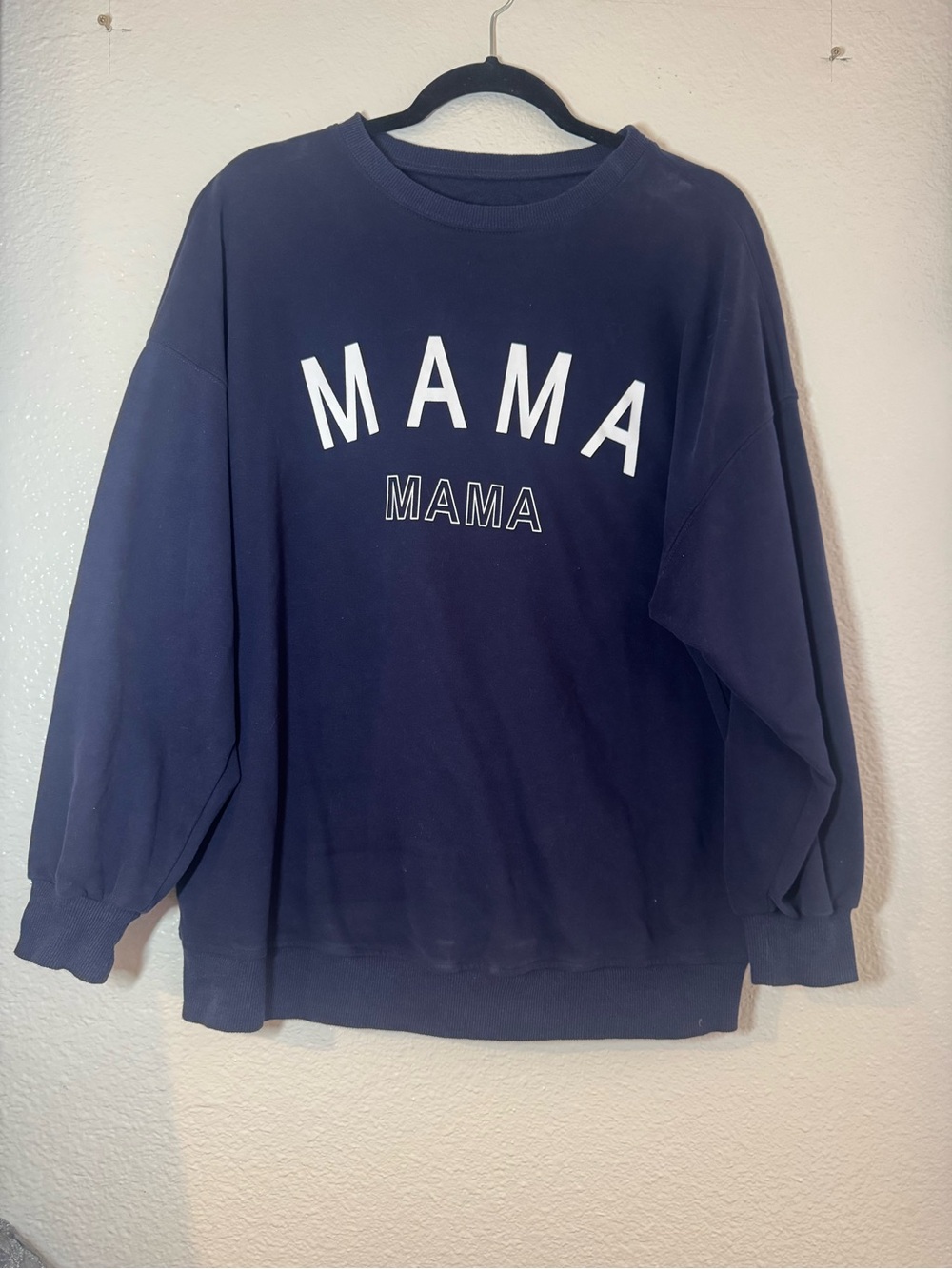 Mama oversized sweatshirt navy